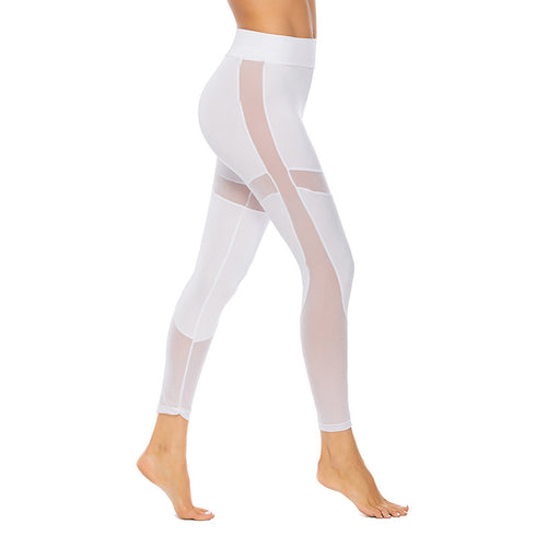 Black Mesh Leggings Women Pant High Waist Legging Fitness - ROUTINE FASHION